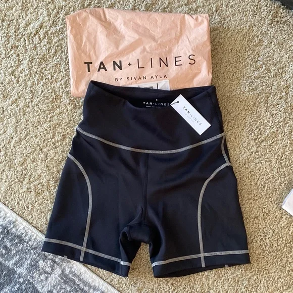 Tan sales workout shorts